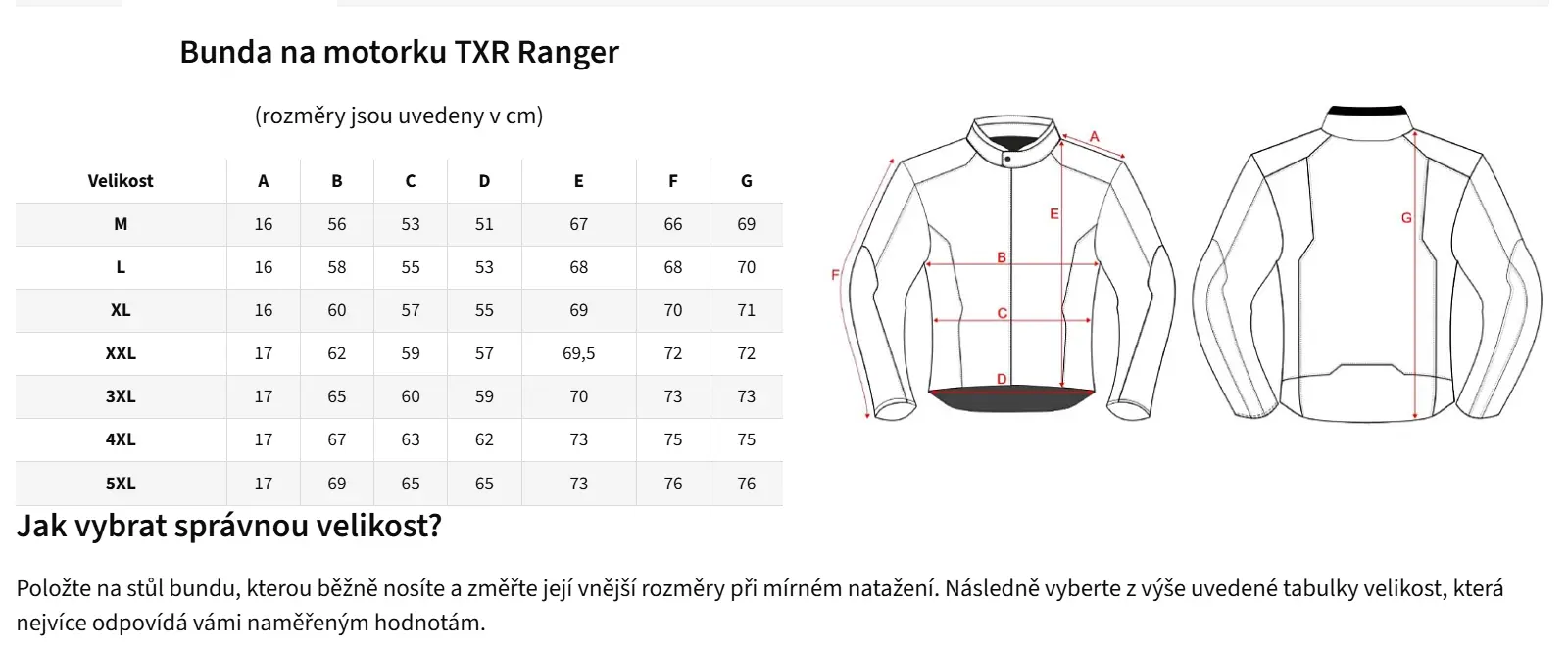 TXR Bunda na motorku Ranger cognac L
